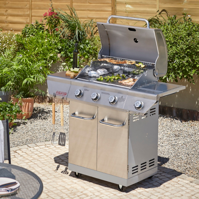 Nexgrill Evolution Infrared Plus 3 Burner & Side Gas Grill ...