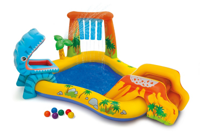 inflatable dinosaur play mat