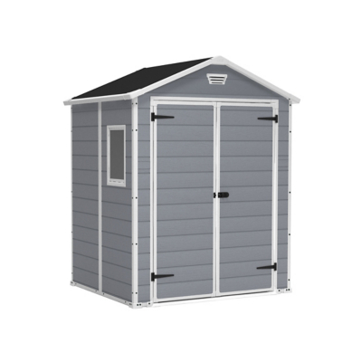 George Grey Keter Manor X 5Ft Outdoor Apex Garden Storage Shed Size 6