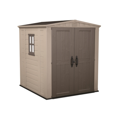 George Unisex Beige Keter Factor X 6Ft Outdoor Apex Garden Storage Shed - Brown Size 6