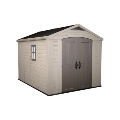 Keter Factor 8 x 11ft Outdoor Apex Garden Storage Shed - Brown