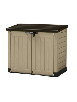 Keter Store It Out Max 1200L Outdoor Garden Storage Box Beige & Brown Outdoor & Garden