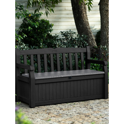 Keter Eden 265L Outdoor Garden Storage Bench - Grey