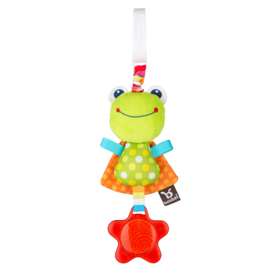 Benbat Dazzle Frog Travel Jitter Toy - Green