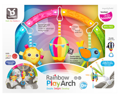 Benbat Dazzle Rainbow Play Arch Toys Character George at ASDA