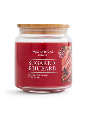 Medium Wax Lyrical Candle Sugared Rhubarb Home at ASDA