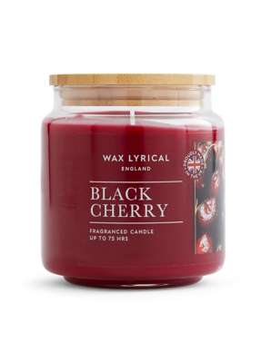 Medium Wax Lyrical Candle Black Cherry Home at ASDA