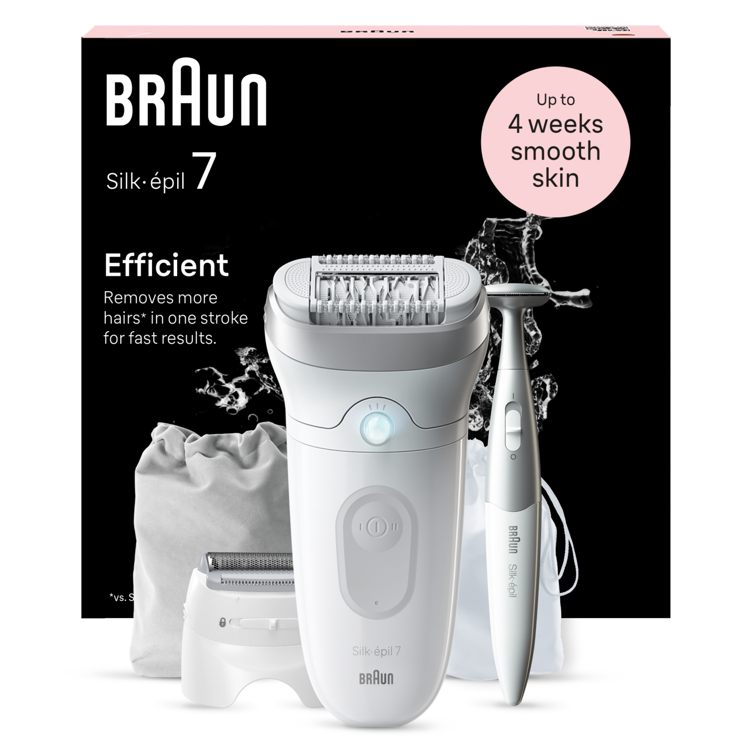 Braun Silk-epil 7 Epilator - Wet & Dry - Cordless - with Trimmer Comb and Bikini Trimmer - Image 10