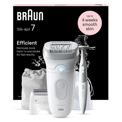 BRAUN Silk-épil 7 SE7-241 Wet & Dry Epilator - Grey