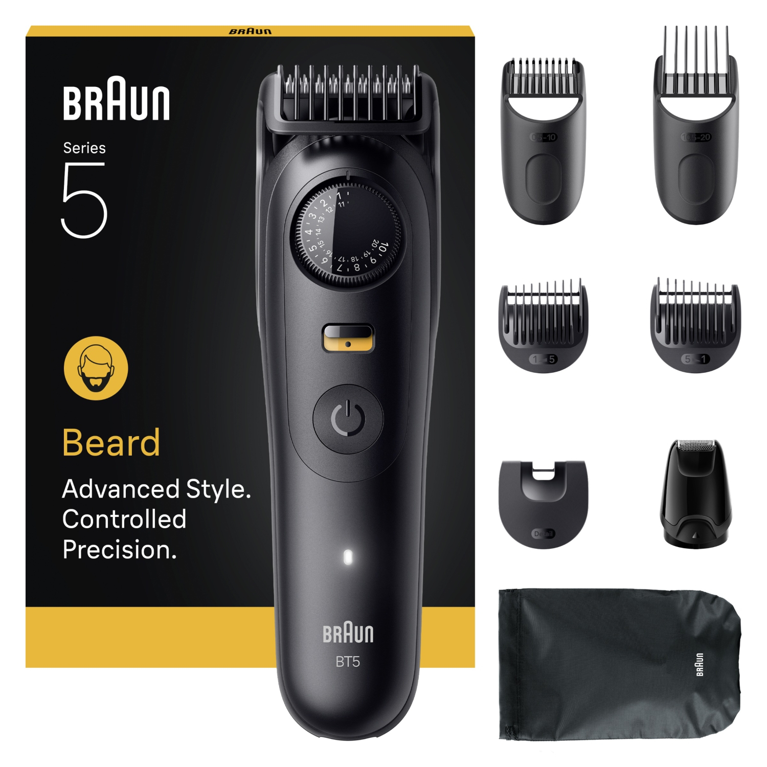 Men's Black Braun Beard Trimmer Series 5 Bt5560 - Image 13