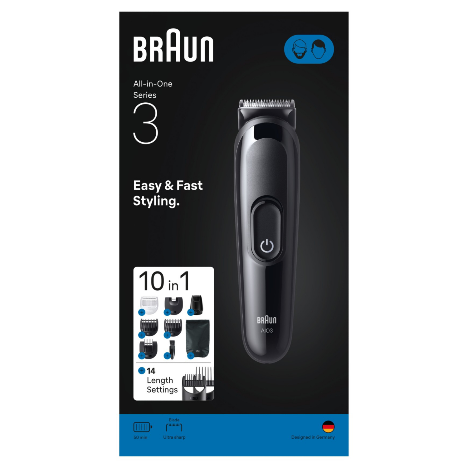 Braun Black All-In-One Series 3 Aio3560