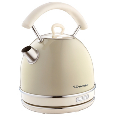 Ariete AR7703 Vintage 1.7L Dome Kettle - Cream, Cream