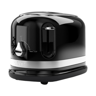 0149B Moderna 2 Slice Toaster, Defrost, Heating & Cooking Function, Black - Ariete
