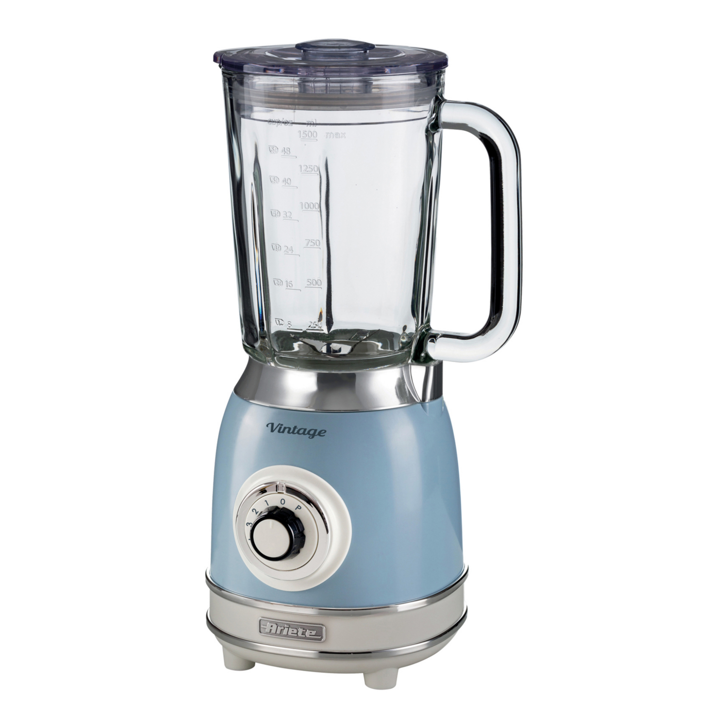 George Blue Ariete Vintage 1000W Glass Jug Blender