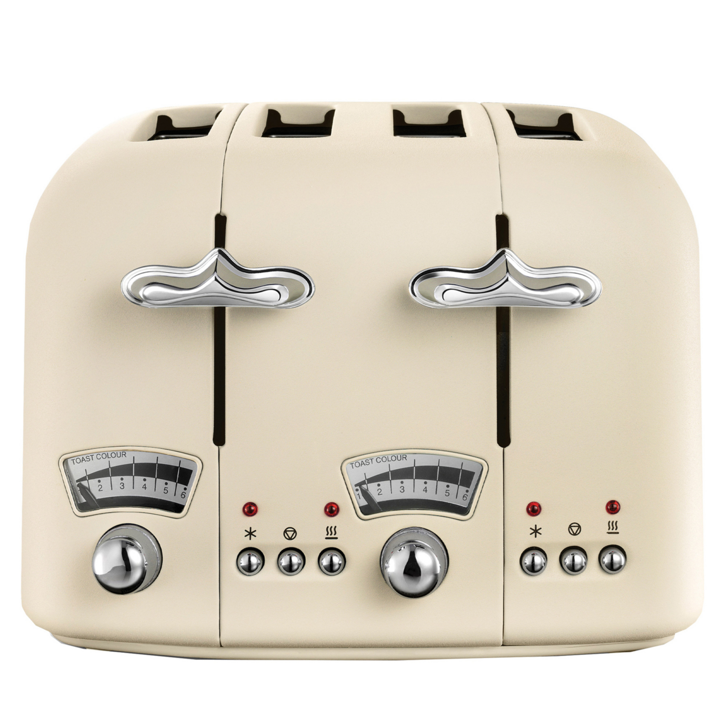 Delonghi Cream Beige 4 Slice Argento Toaster,