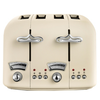 De'Longhi Argento Flora 4 slice Cream Toaster CT04.BG - Beige