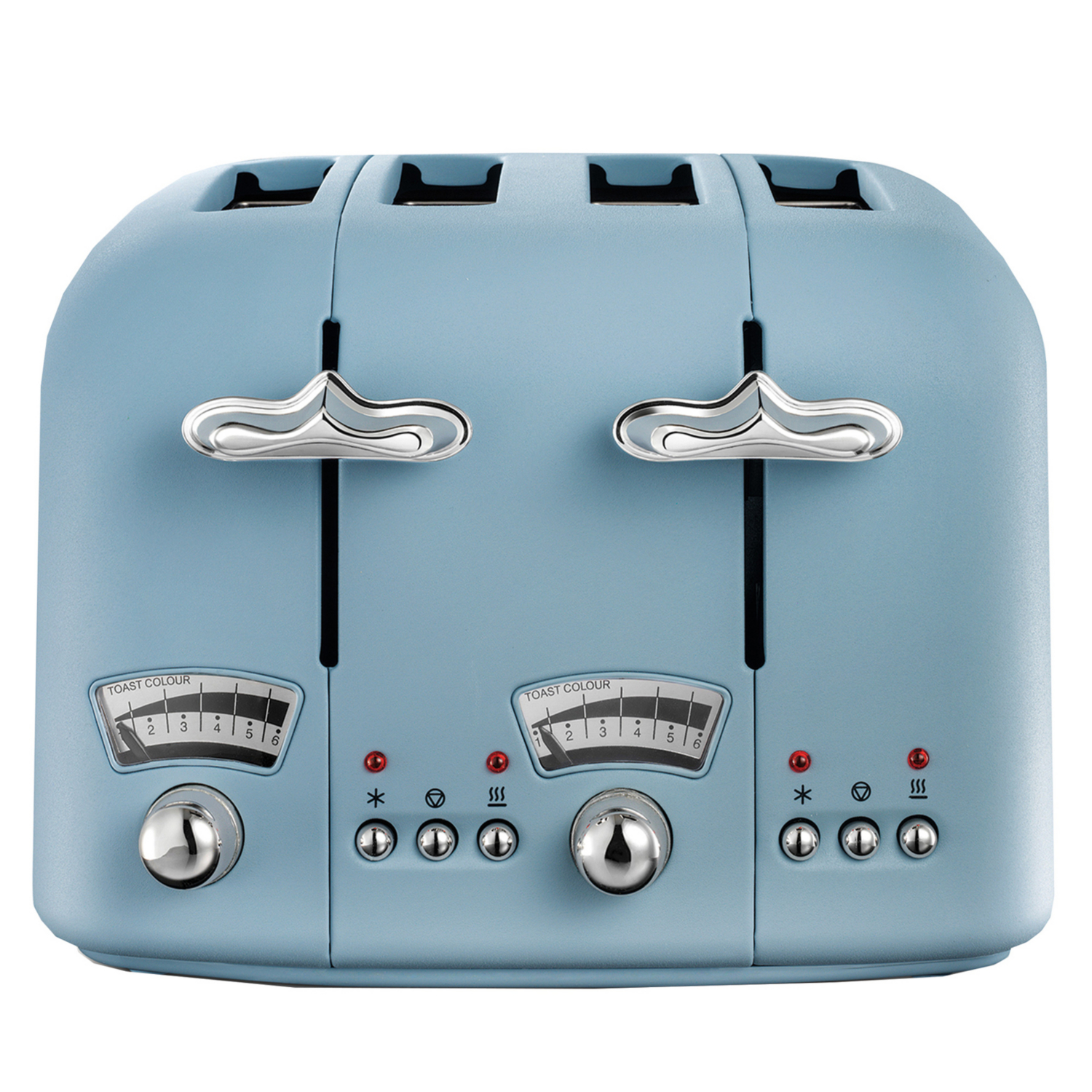 Delonghi Light Blue Blue 4 Slice Argento Toaster,