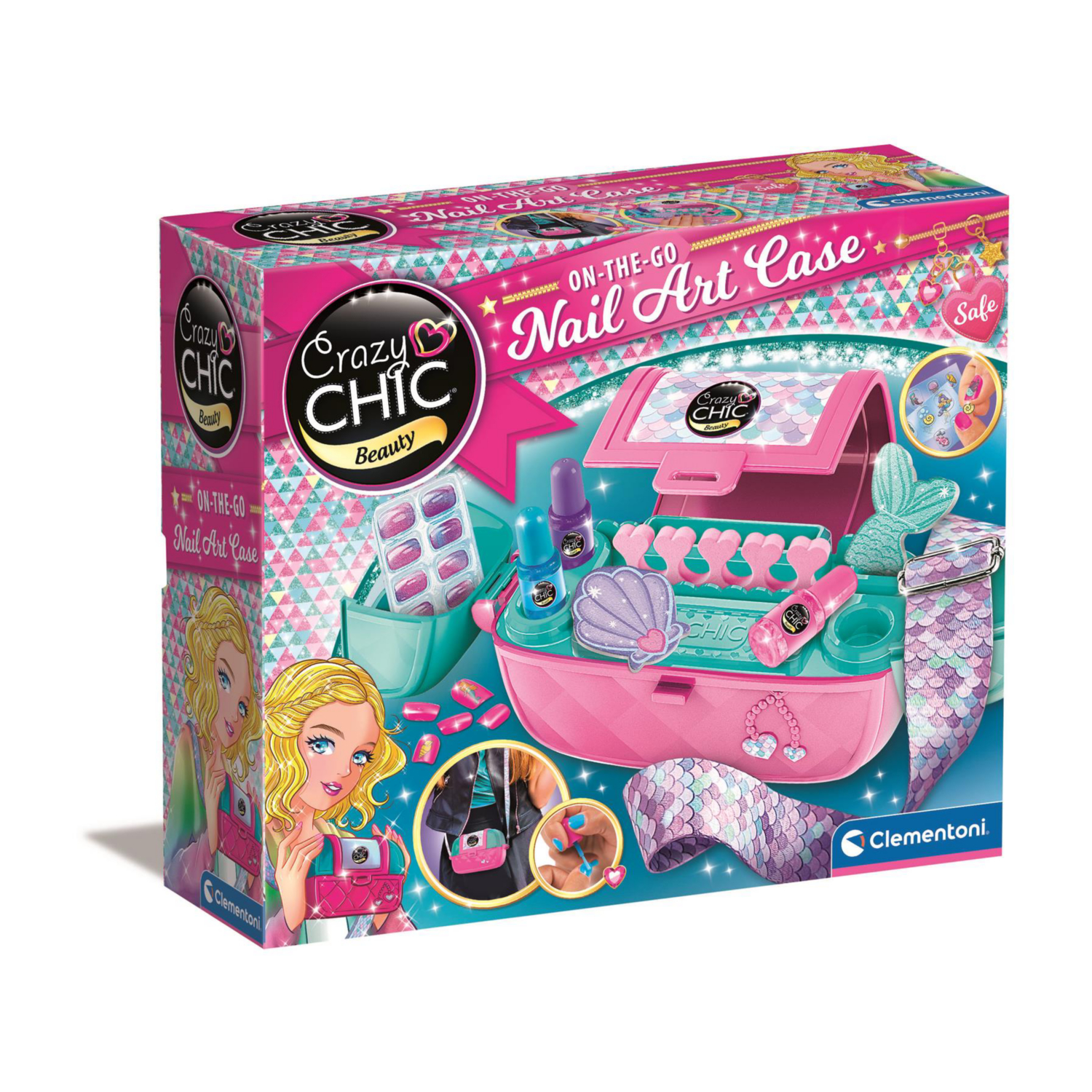 George Pink Crazy Chic - On-The-Go Nail Art Case