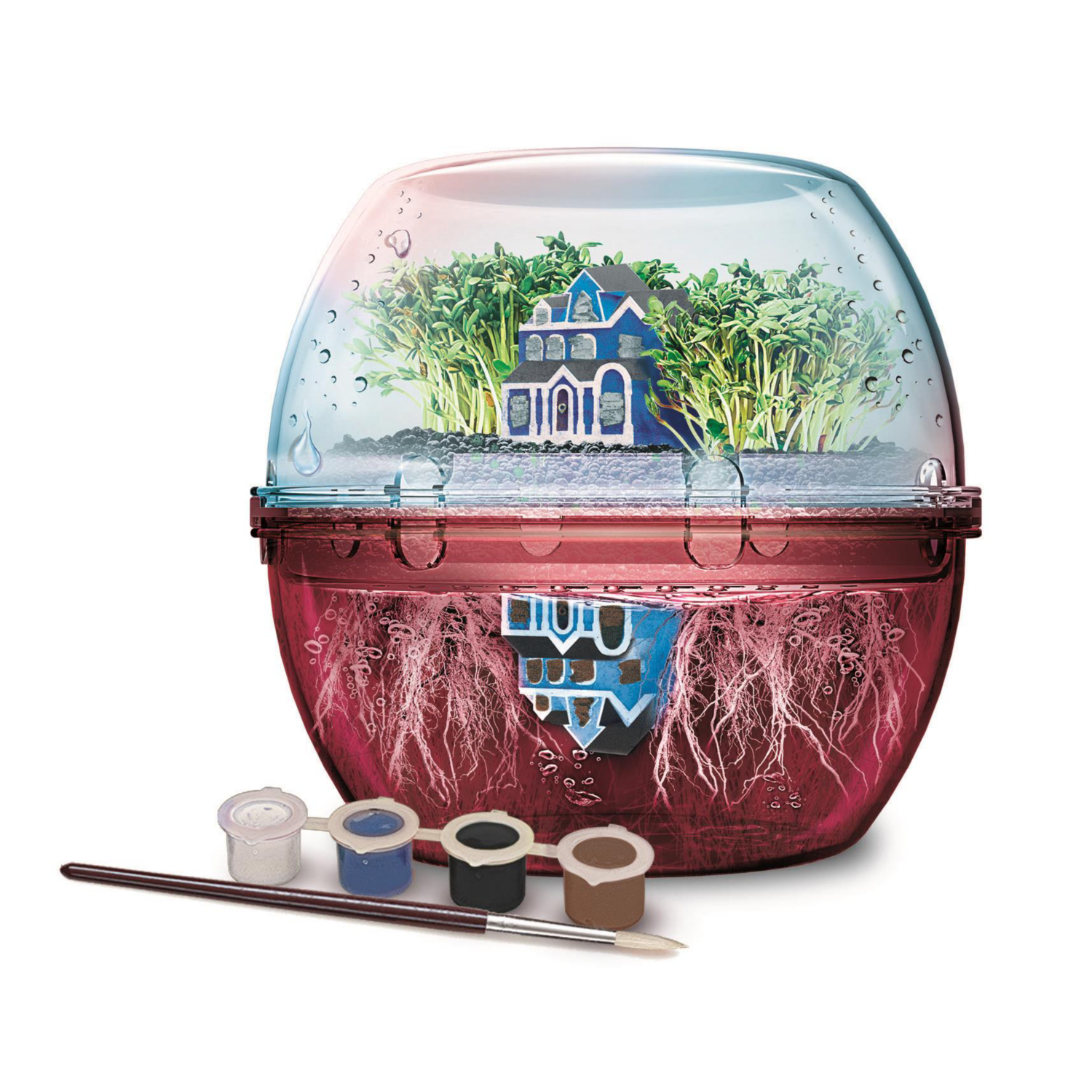 Netflix Stranger Things The Upside Down Hydroponic Terrarium Kit with Clay and Plaster for Fans of the Series - Image 7