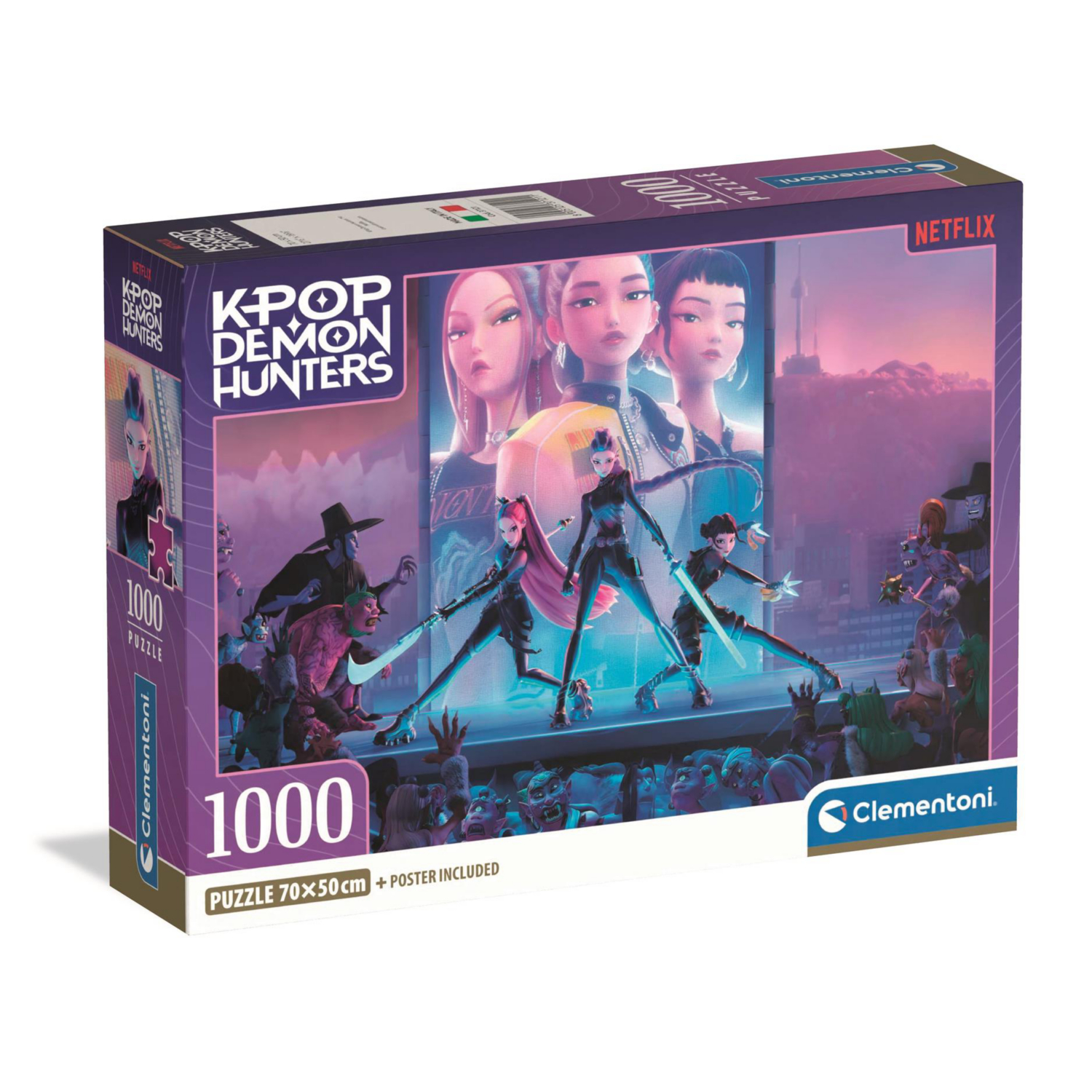Clementoni Kpop Demon Hunters Compact - 1 1000Pc Puzzle - Image 3