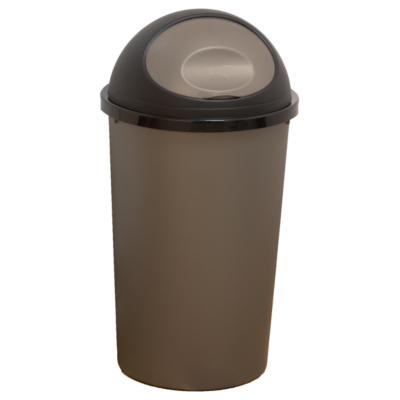 Tontarelli Bullet Bin 25 Litre Platinum and Black Home & Garden