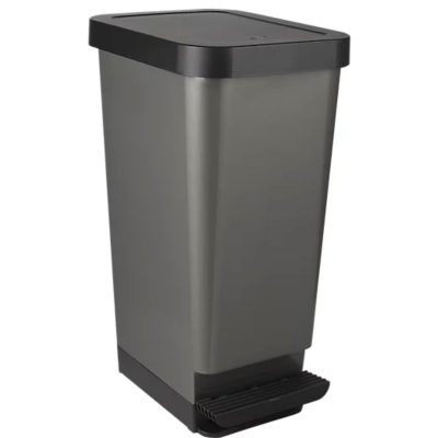 George Dark Grey Moda Pedal Bin 45L - Dark Grey