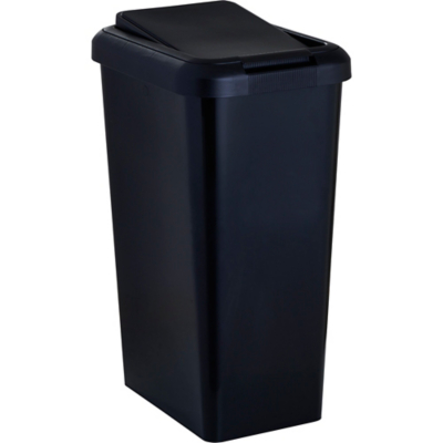 Moda 45L Swing & Lift Bin Black Home at ASDA