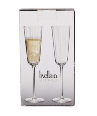 Livellara Champagne Flutes Set of 2 Home at ASDA