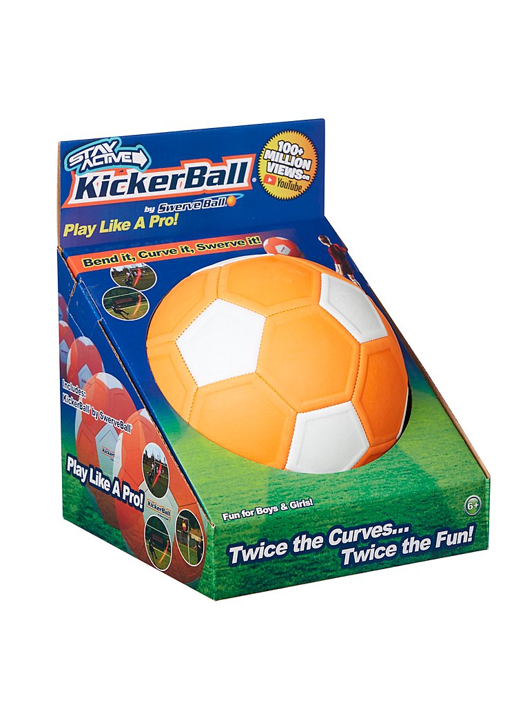 Kickerball - Curve and Swerve Soccer Ball/Football Toy - Kick Like The  Pros, Great Gift for Boys and Girls - Perfect for Outdoor & Indoor Match or