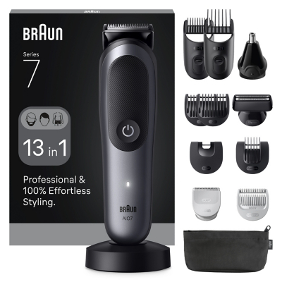 BRAUN All-in-One Series 7 AIO7560 13in1 Grooming Kit - Grey