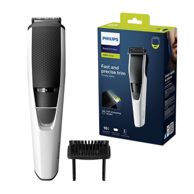 Philips Series 3000 Beard & Stubble Trimmer with Stainless Steel Blades