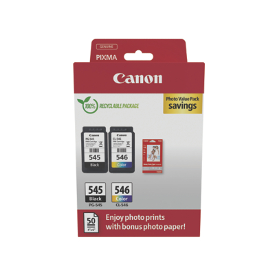 Canon PG-545/CL-546 Multipack Original BKCMY (8287B008) - Canon PIXMA MX Series Ink Cartridges - Canon PIXMA MX495 Ink Cartridges