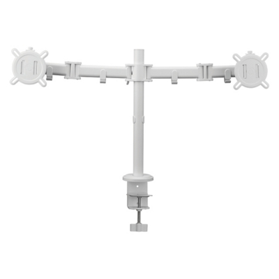 George One For All White Smart Line Dual Monitor Mount - White