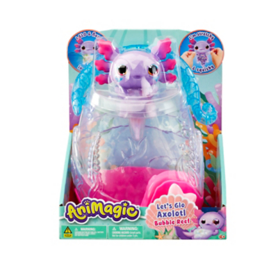 Aquarium Axolotl Animagic Violet + Rose - Électronique & Lumineux pour Enfants - Jeux - Jouets