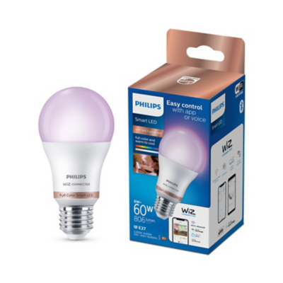 Philips Unisex Light Wiz A60 E27 Colour Smart Bulb
