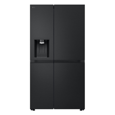 LG NatureFRESH™ GSLE81EPBD Total No Frost American Fridge Freezer - Matte Black - D Rated