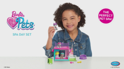 Barbie Pets Spa Day Playset Toys Character George at ASDA