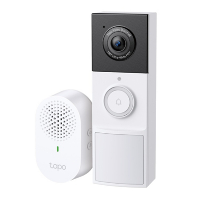 TP Link Tapo D210 Smart Battery 2K 3MP Video Doorbell Camera White (TAPO D210)