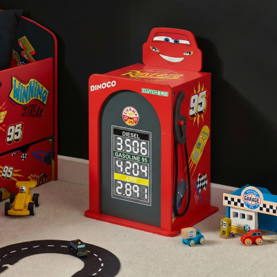 George Disney Cars Lightning McQueen Petrol Pump Bedside - Red
