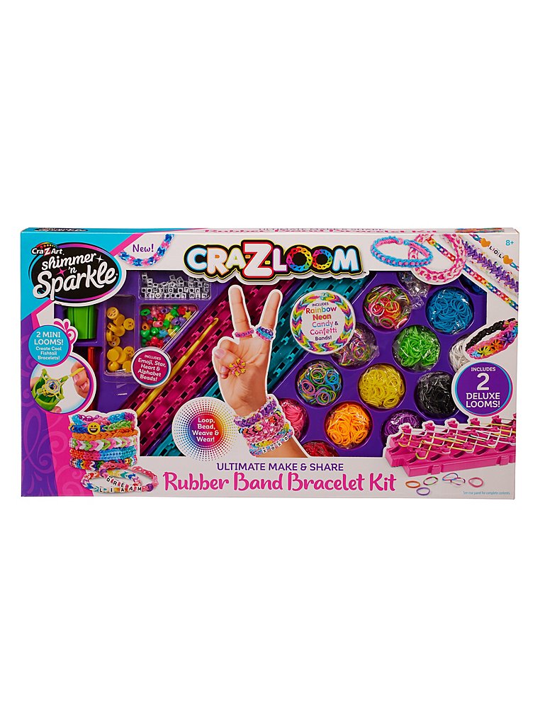 Free: Cra-Z-Loom Shimmer N Sparkle Rainbow Bracelet Maker Makes 24