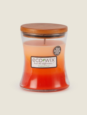 Eco Wix Tropical Fruit Large Wooden Wick Candle Home at ASDA