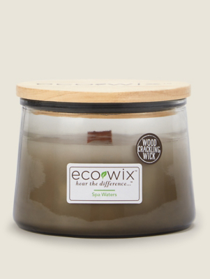 Eco Wix Ombre Grey Spa Waters Large Candle Home at ASDA