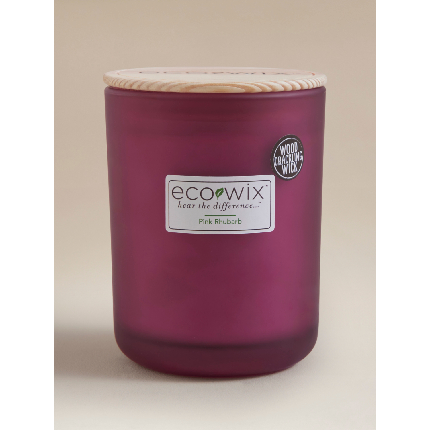 George Pink Ecowix Large Candle - Rhubarb