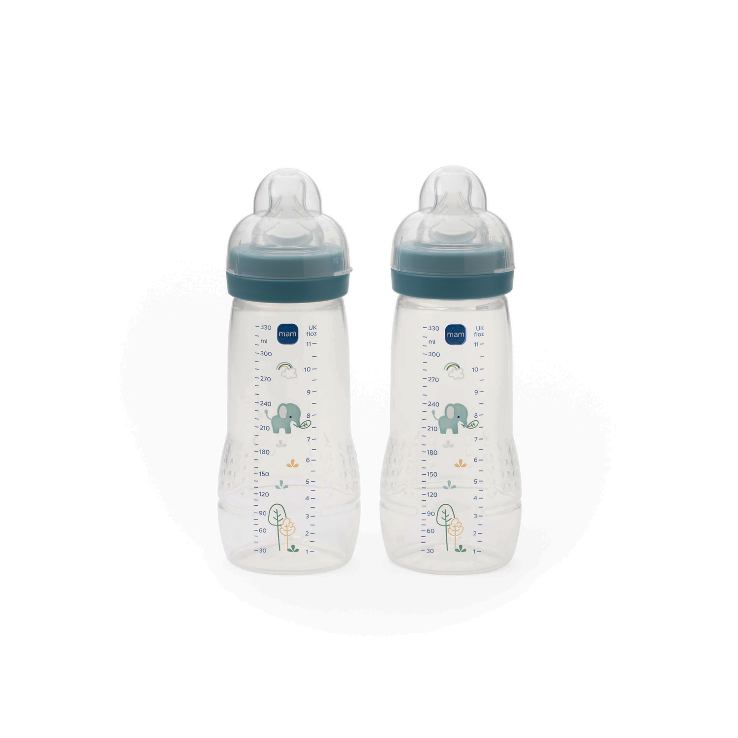 Mam Blue Easy Active 330Ml Bottle 2 Pack