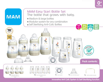 mam self sterilising bottles asda
