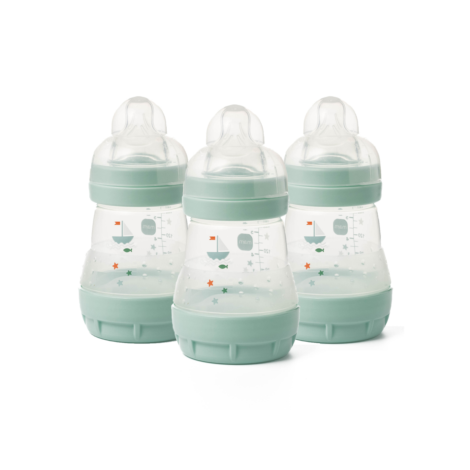 Mam Blue Easy Start 160Ml Bottle 3 Pack - Boy