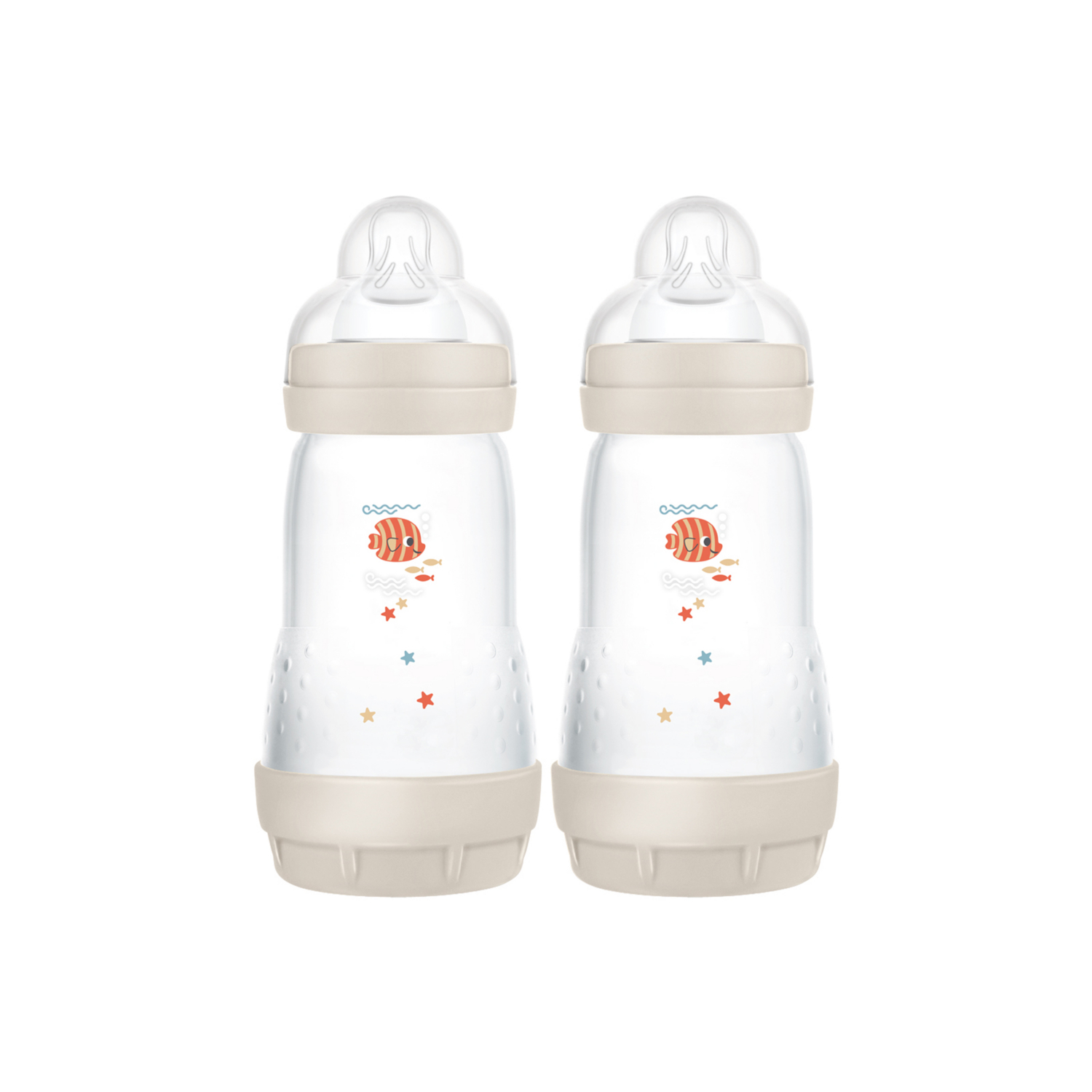 Mam Beige Easy Start Anti-Colic 260Ml Bottle - 2 Pack