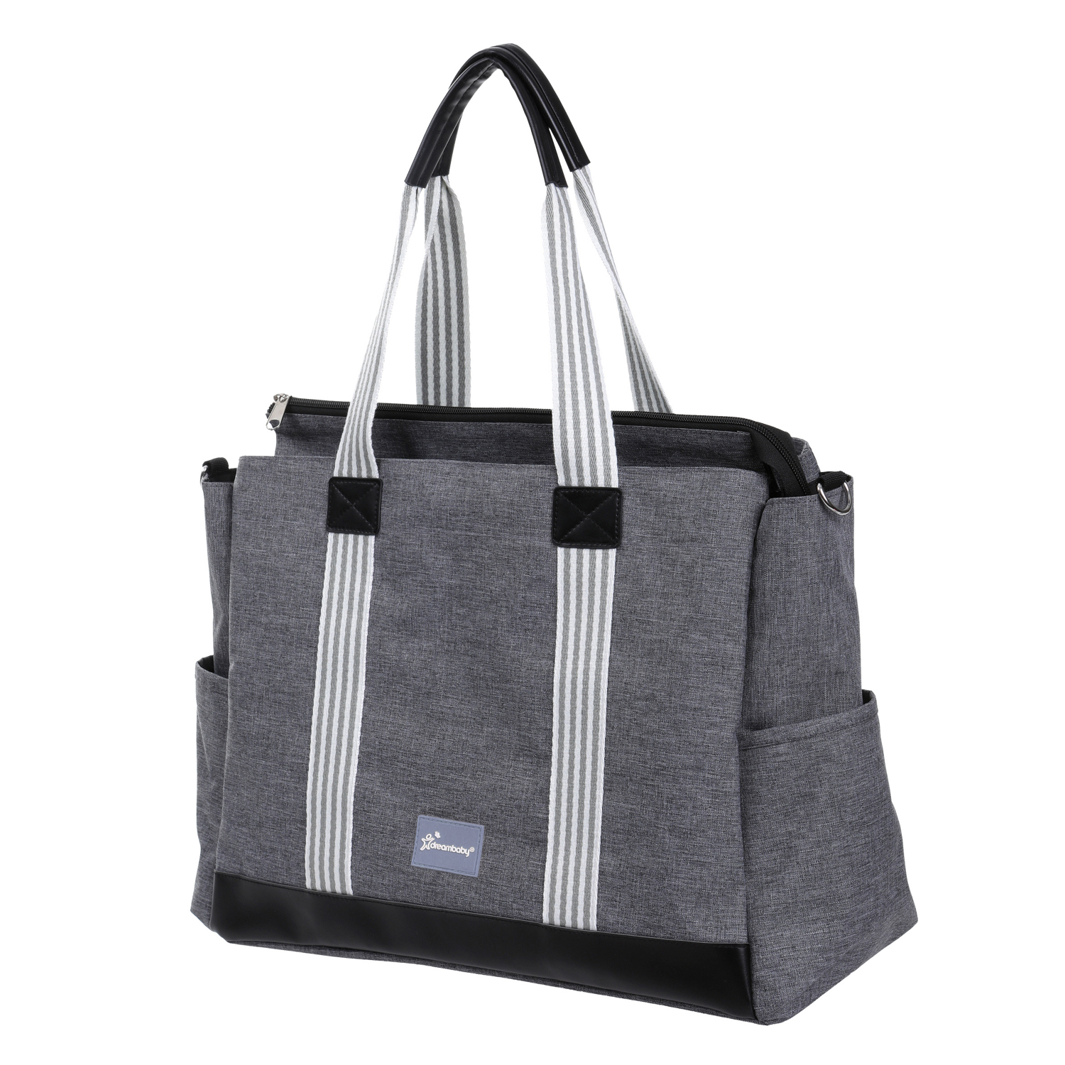 Dreambaby Grey Carry All Nappy Tote Bag With Change Mat