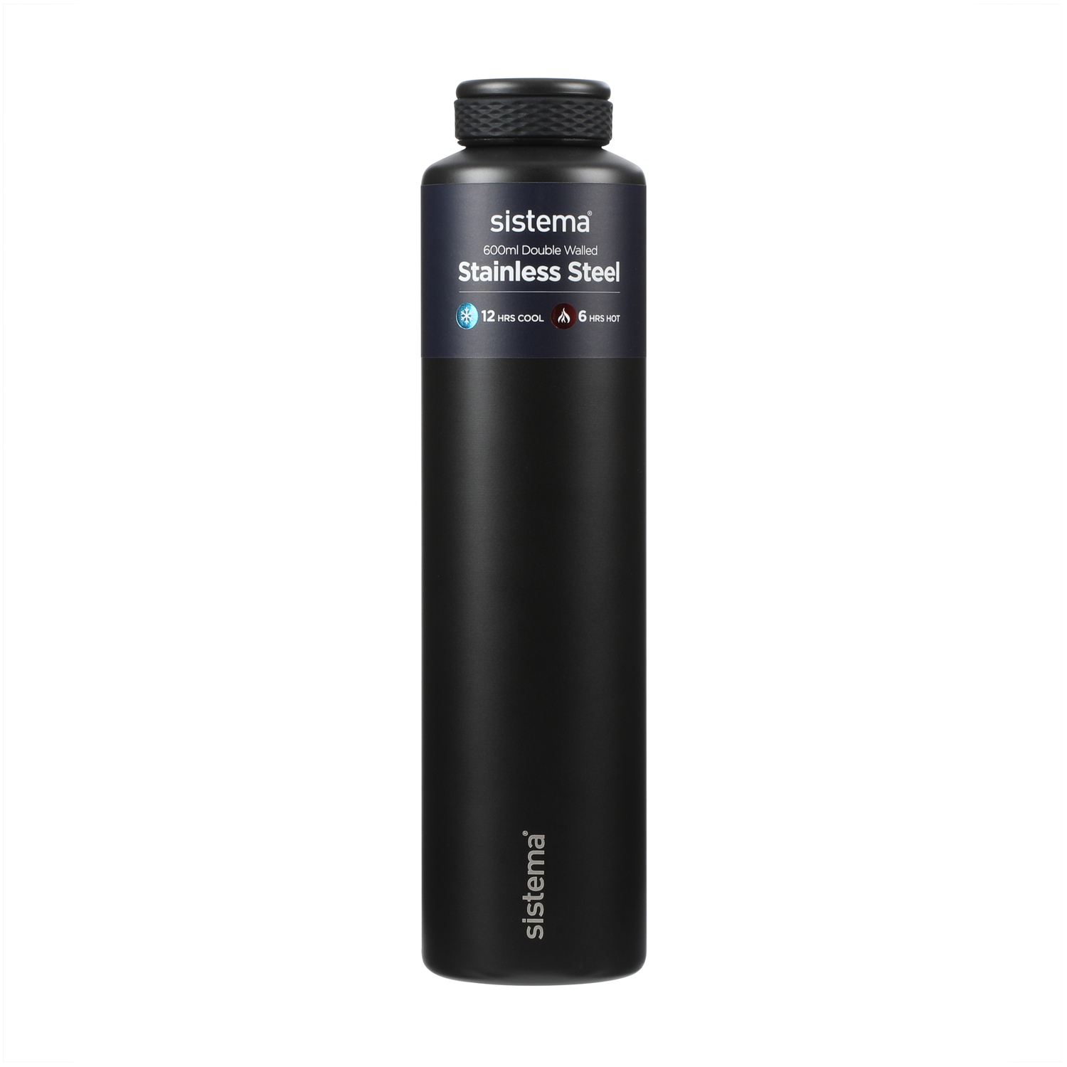 Sistema Hydrate 600 Ml Stainless Steel Water Bottle - Double-Wall Vacuum Insulated, Bpa-Free, Keeps Hot 6H / Cold 12H, Leak-Proof Lid - Image 3