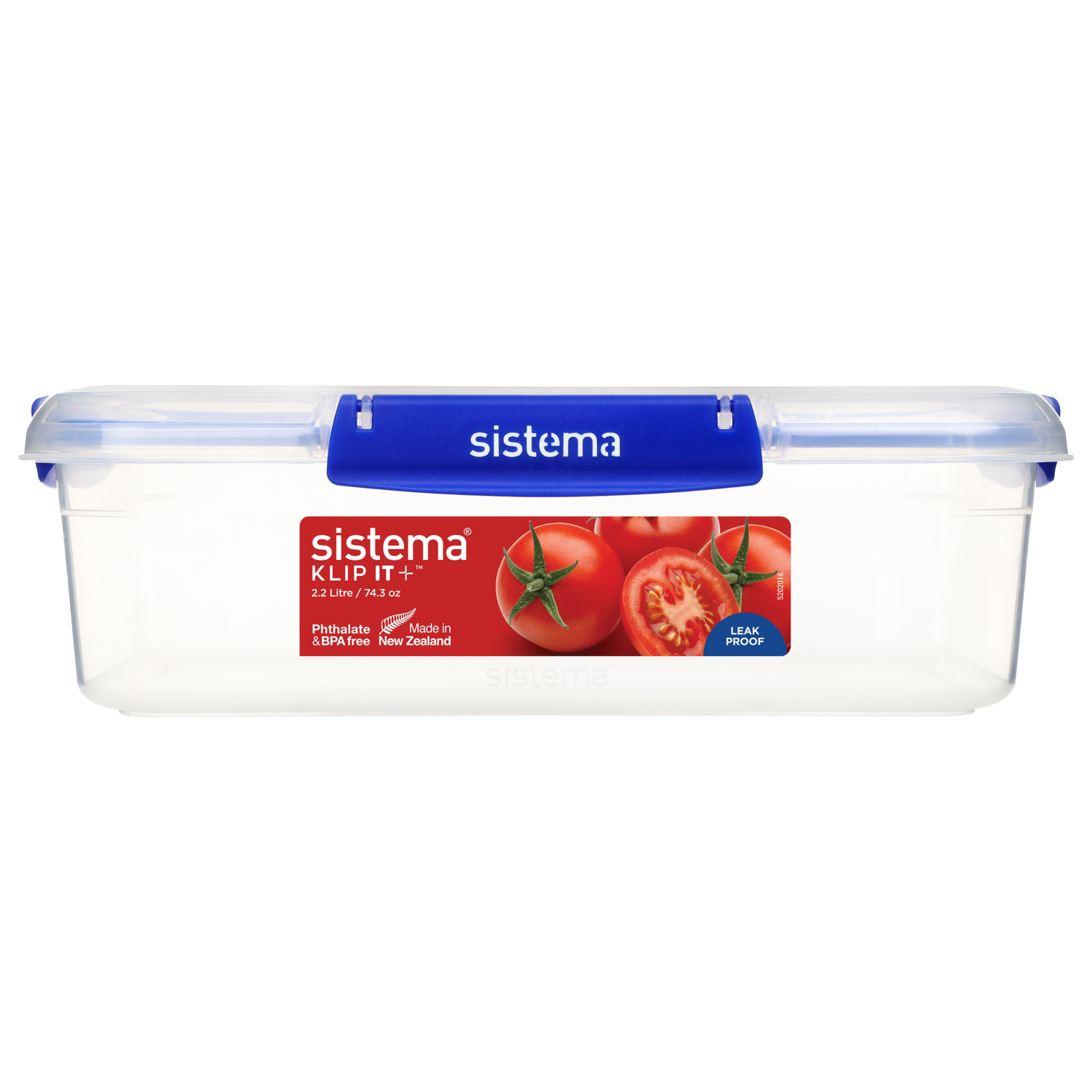 Klip It Clear Sistema Plus Food Storage 2.2 L Rectangle